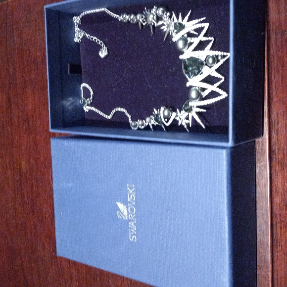 Swarovski necklace unique multi stone and crystal pearls brand new - Picture 3 of 5